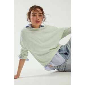 Anthropologie Damiana Asymmetrical Long Sleeve Pullover “Sky” Color Wome…